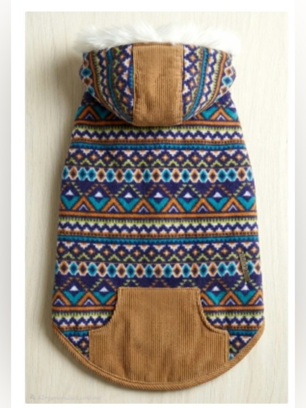 NEW Aztec dog hoodie-Large fleece - Picture 3 of 5